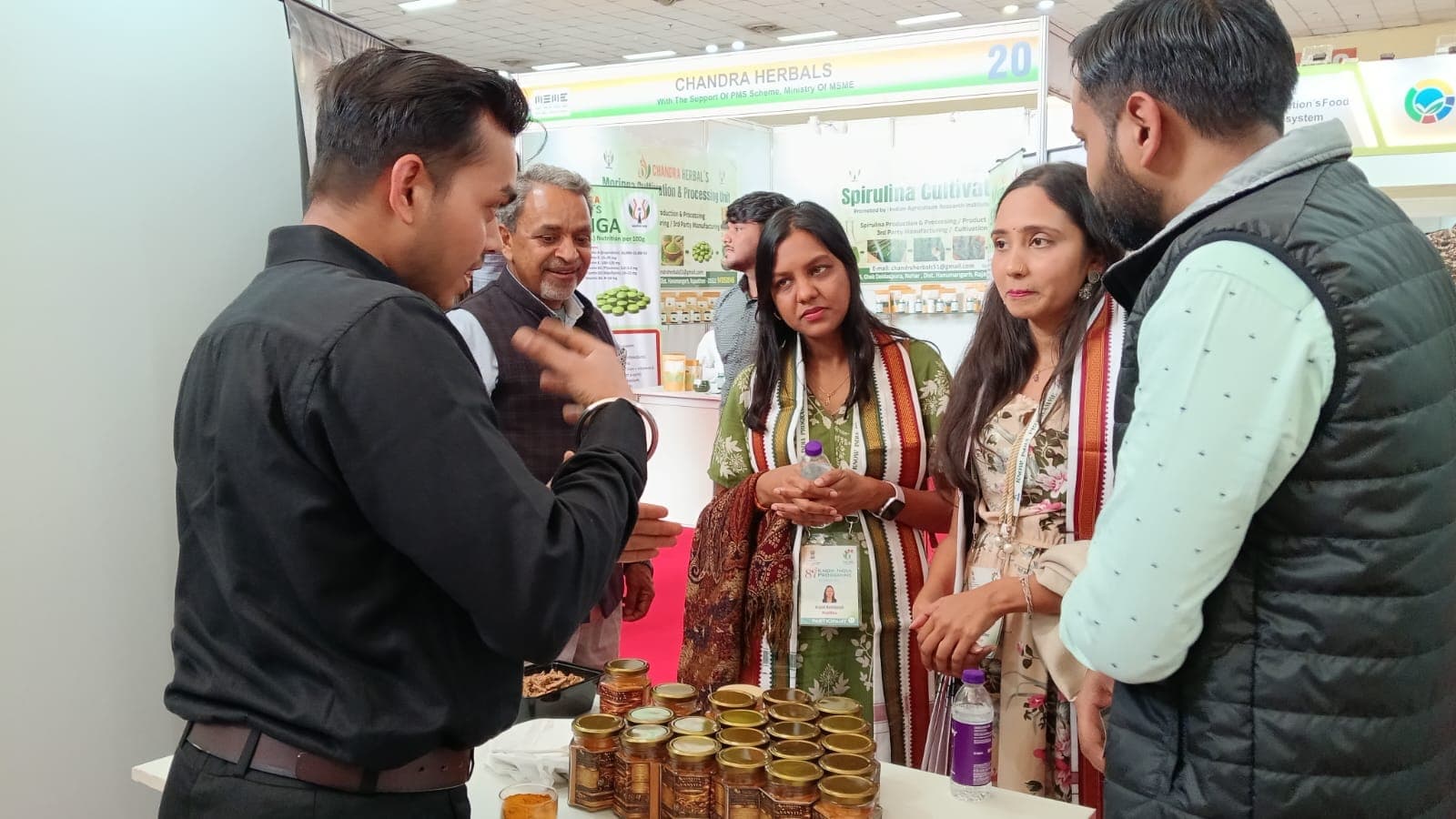 Vanvita at Arogya Utsav & Expo 2026 — sharing products with visitors